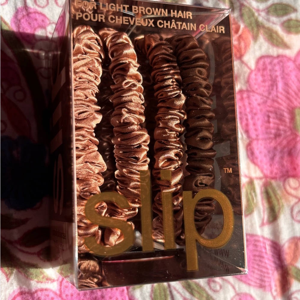 Slip 100% Silk Hair Scrunchie Light Brown